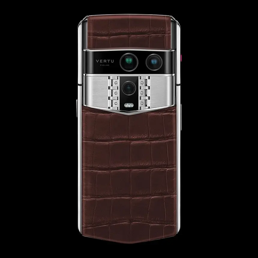 VERTU AGENT Q AMBER BROWN ALLIGATOR - ЦЕНА, ОПИСАНИЕ, ФОТО - 3