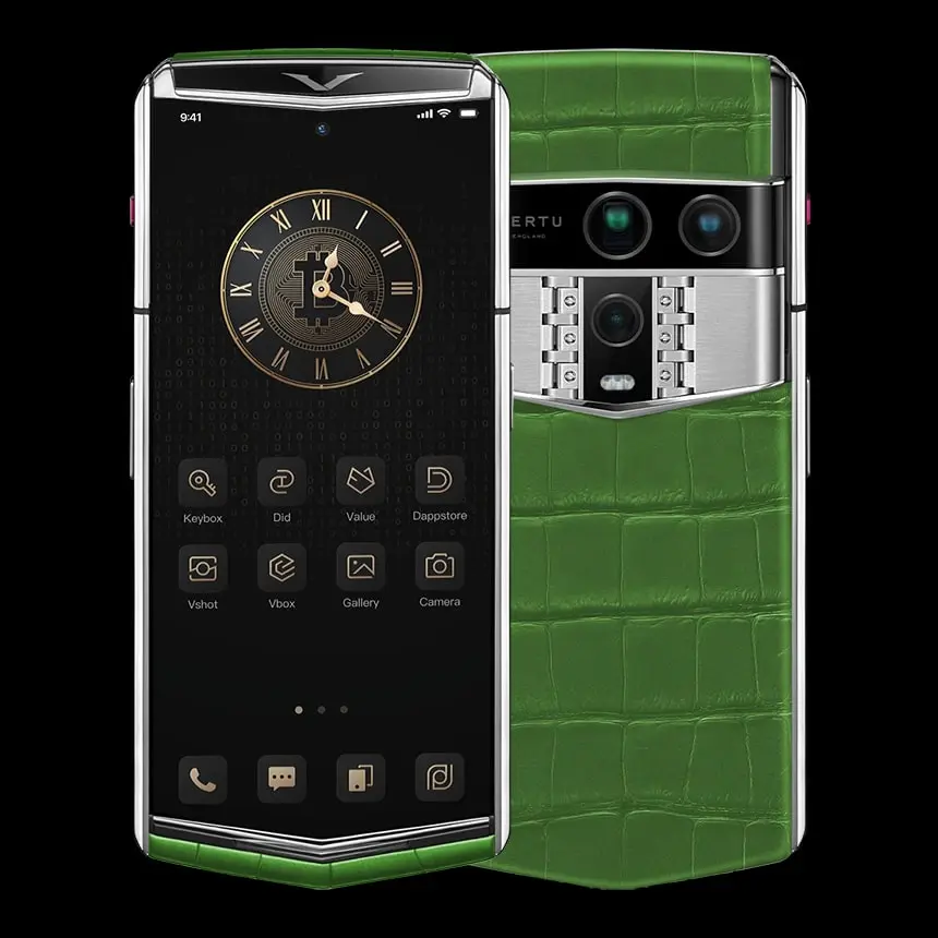 КУПИТЬ VERTU AGENT Q BAMBOO GREEN ALLIGATOR