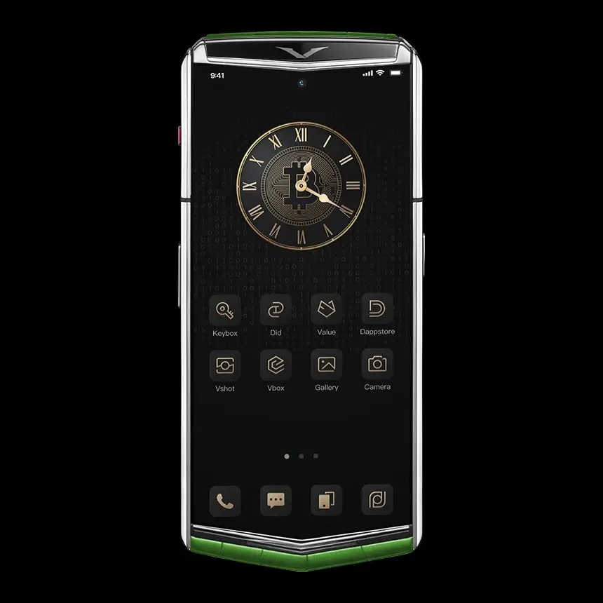 VERTU AGENT Q BAMBOO GREEN ALLIGATOR - ЦЕНА, ОПИСАНИЕ, ФОТО - 2