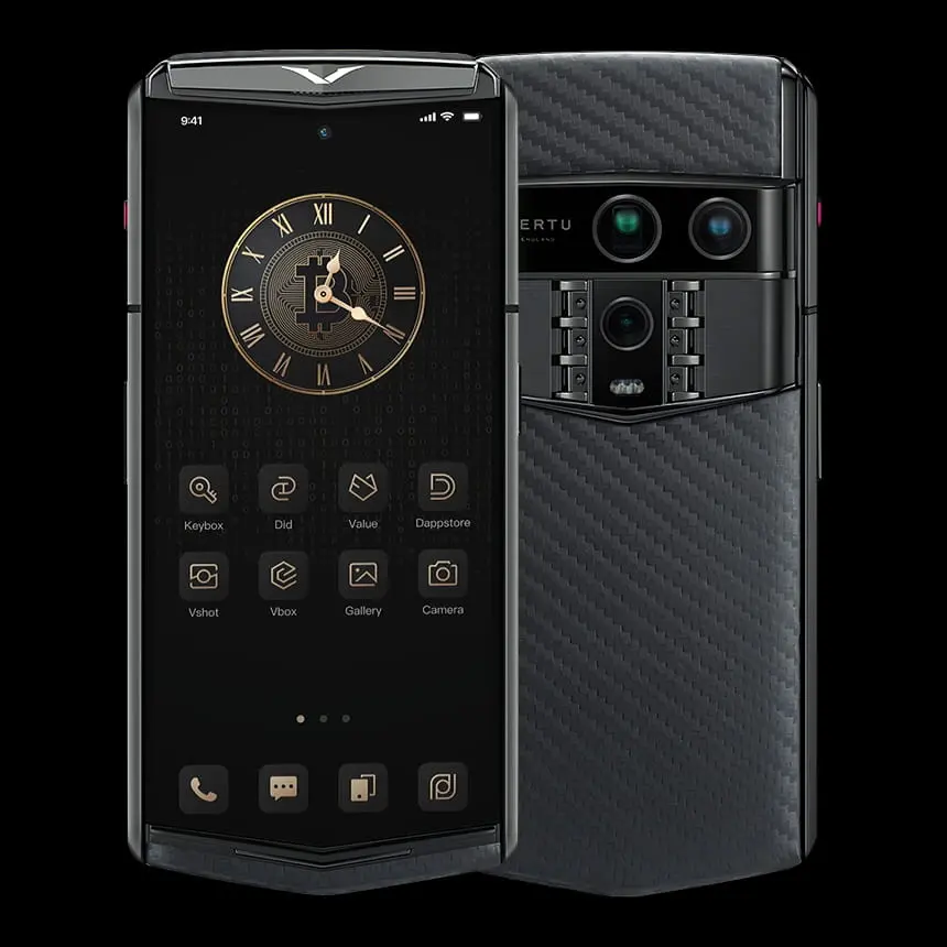 КУПИТЬ VERTU AGENT Q BLACK CARBON PATTERN & BLACK PLATE