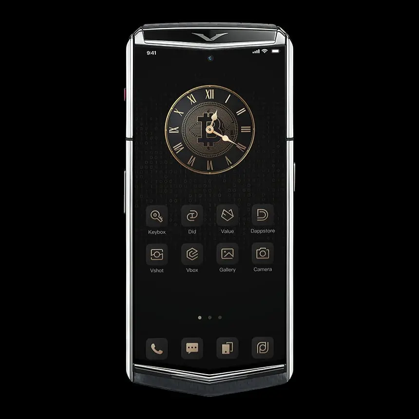 VERTU AGENT Q BLACK CARBON PATTERN & SILVER PLATE - ЦЕНА, ОПИСАНИЕ, ФОТО - 2