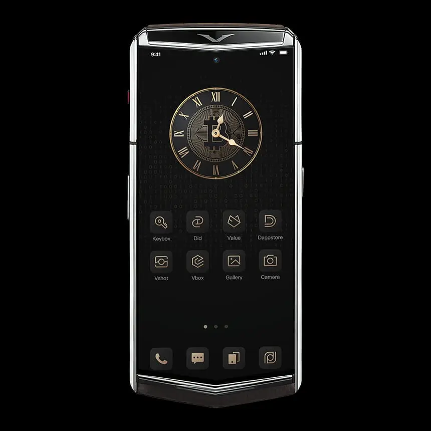 VERTU AGENT Q BROWN CARBON PATTERN & SILVER PLATE - ЦЕНА, ОПИСАНИЕ, ФОТО - 2