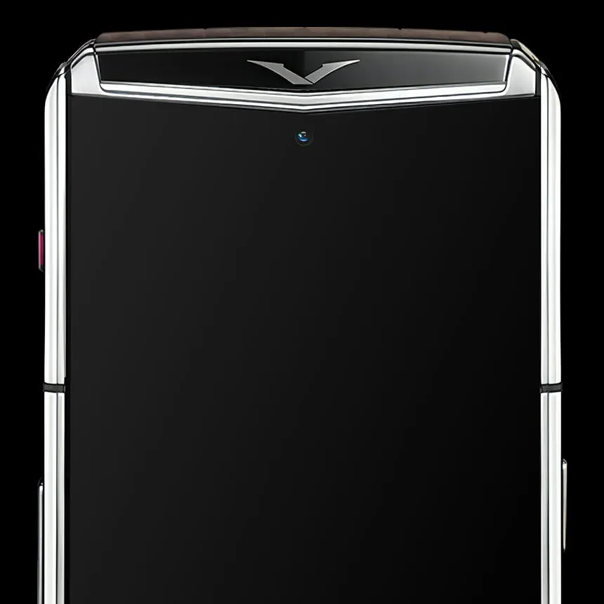 VERTU AGENT Q BROWN CARBON PATTERN & SILVER PLATE - ЦЕНА, ОПИСАНИЕ, ФОТО - 5