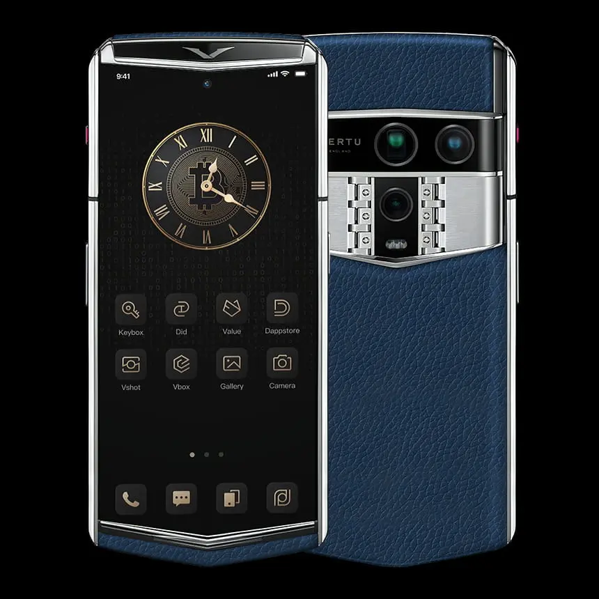 КУПИТЬ VERTU AGENT Q DEEP BLUE CALF