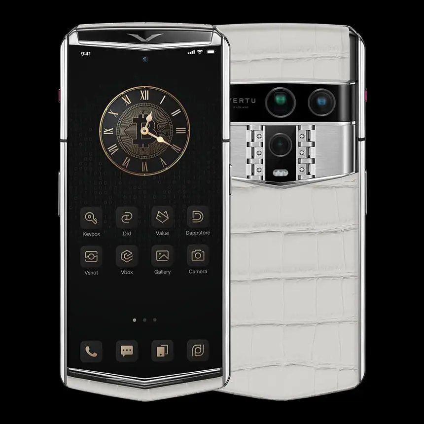 КУПИТЬ VERTU AGENT Q GLACIER WHITE ALLIGATOR