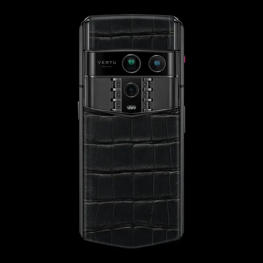 VERTU AGENT Q GOLD ACCENT 1 IRON BLACK ALLIGATOR - ЦЕНА, ОПИСАНИЕ, ФОТО - 3