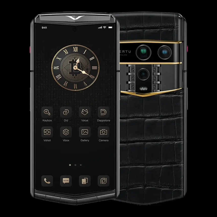 КУПИТЬ VERTU AGENT Q GOLD ACCENT 3 IRON BLACK ALLIGATOR