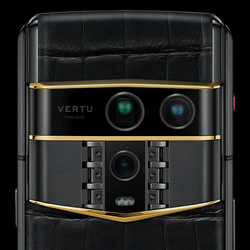 VERTU AGENT Q GOLD ACCENT 3 IRON BLACK ALLIGATOR - ЦЕНА, ОПИСАНИЕ, ФОТО - 4