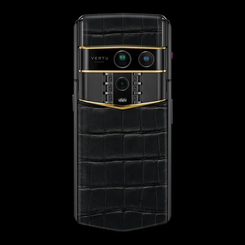 VERTU AGENT Q GOLD ACCENT 5 IRON BLACK ALLIGATOR - ЦЕНА, ОПИСАНИЕ, ФОТО - 3