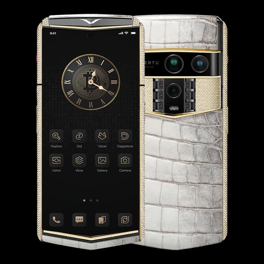 КУПИТЬ VERTU AGENT Q GOLD & FULL DIAMONDS HIMALAYA ALLIGATOR