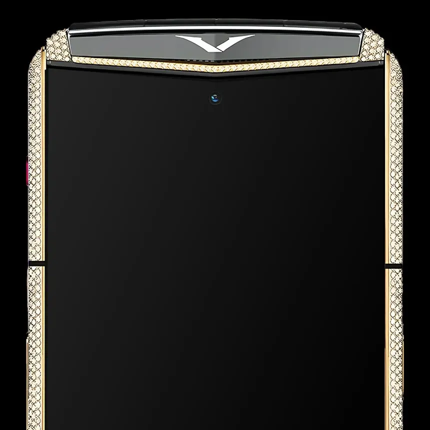 VERTU AGENT Q GOLD & FULL DIAMONDS IRON BLACK ALLIGATOR - ЦЕНА, ОПИСАНИЕ, ФОТО - 5