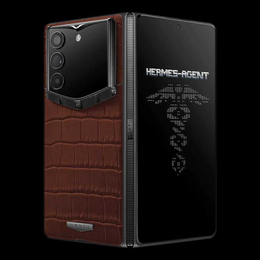 КУПИТЬ VERTU ALPHAFOLD ALLIGATOR SKIN AMBER BROWN