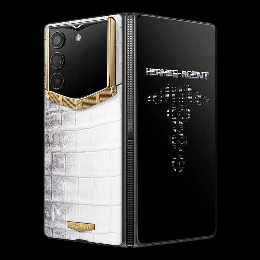 КУПИТЬ VERTU ALPHAFOLD BESPOKE HIMALAYA ALLIGATOR GOLD 4