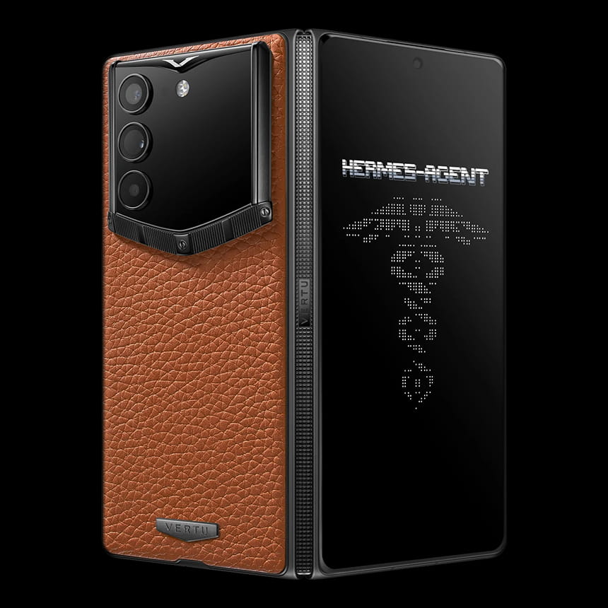 КУПИТЬ VERTU ALPHAFOLD GRAINED CALFSKIN CARAMEL BROWN