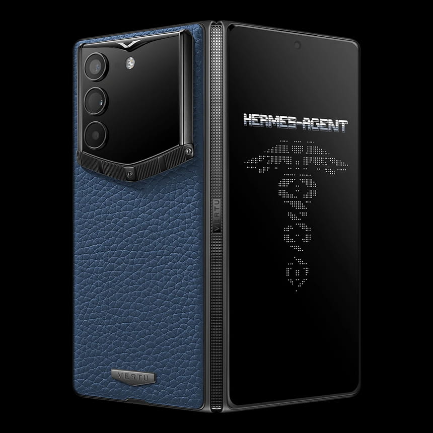 КУПИТЬ VERTU ALPHAFOLD GRAINED CALFSKIN DEEP BLUE