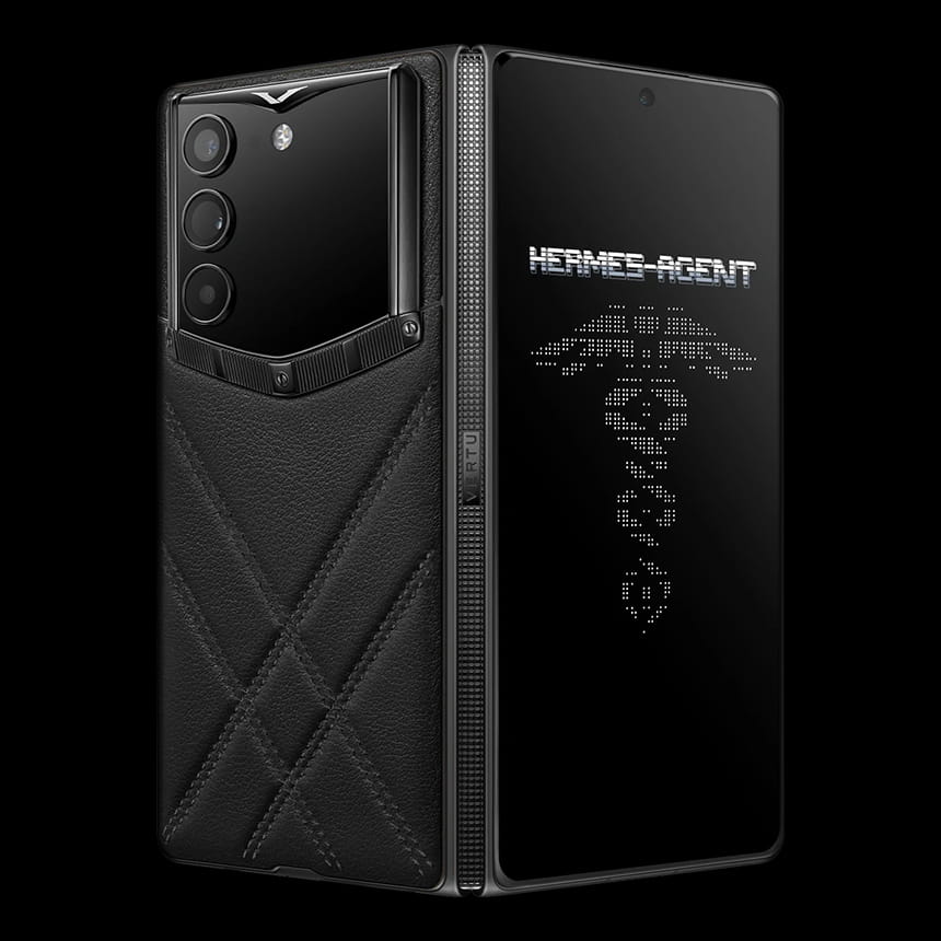 КУПИТЬ VERTU ALPHAFOLD STITCHED CALFSKIN BLACK