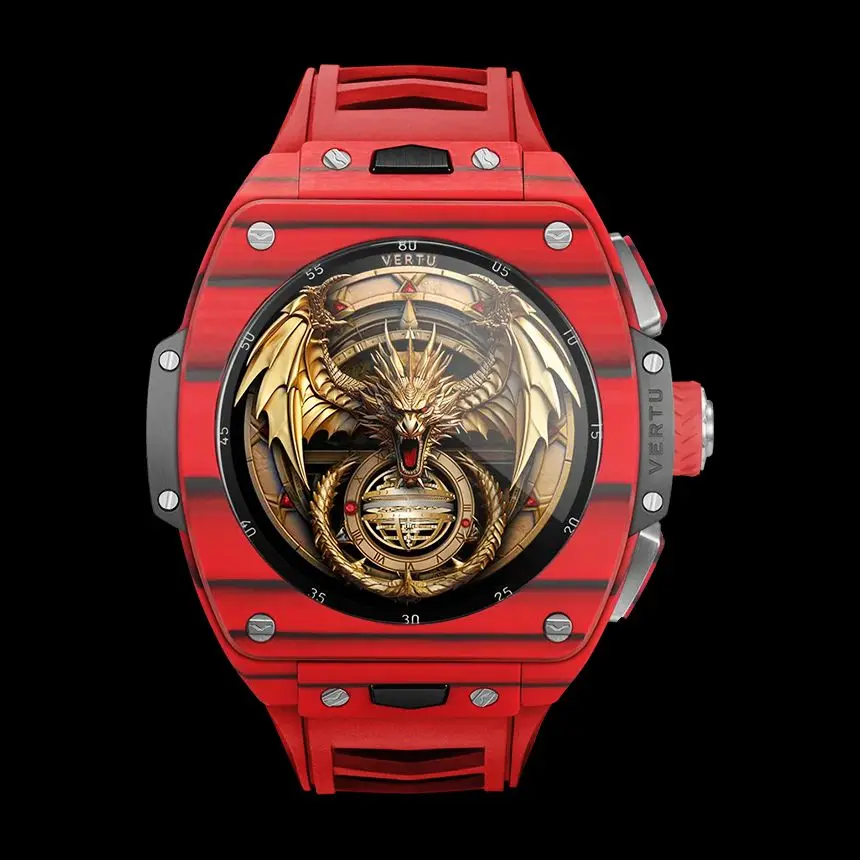 КУПИТЬ VERTU GRAND WATCH GRIZZLY RED DEVIL CARBON FIBER