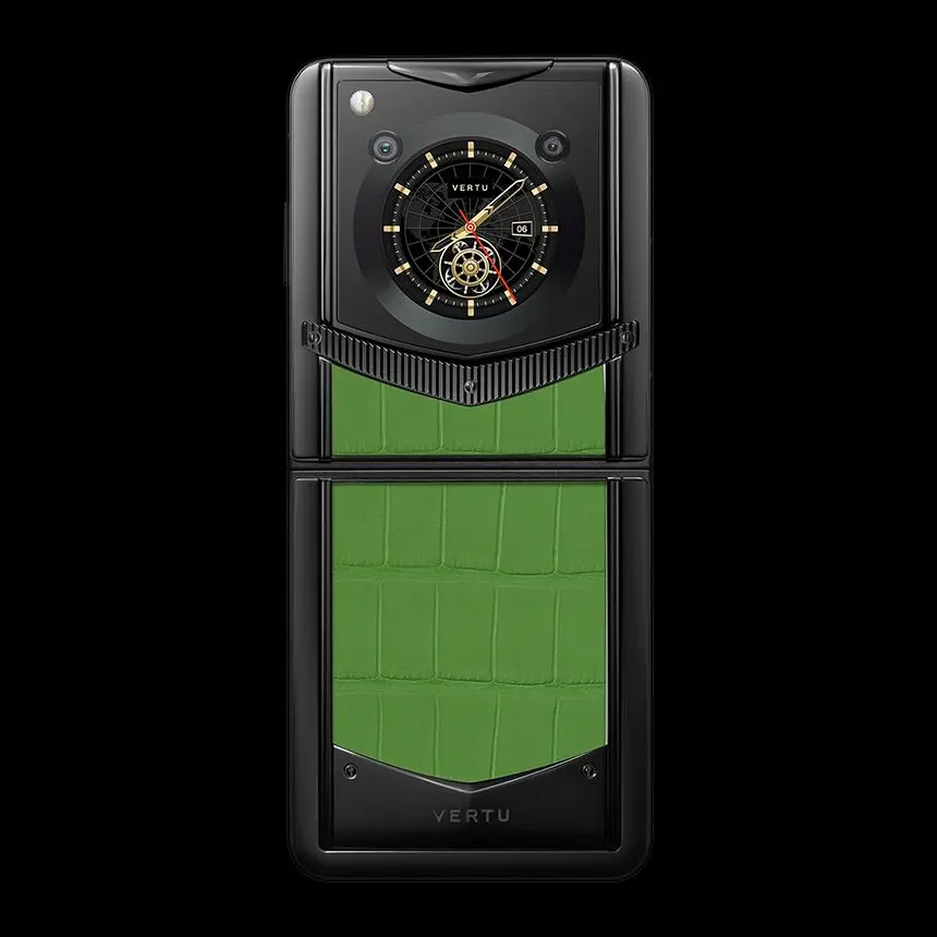 VERTU IRONFLIP BAMBOO GREEN ALLIGATOR - ЦЕНА, ОПИСАНИЕ, ФОТО - 2