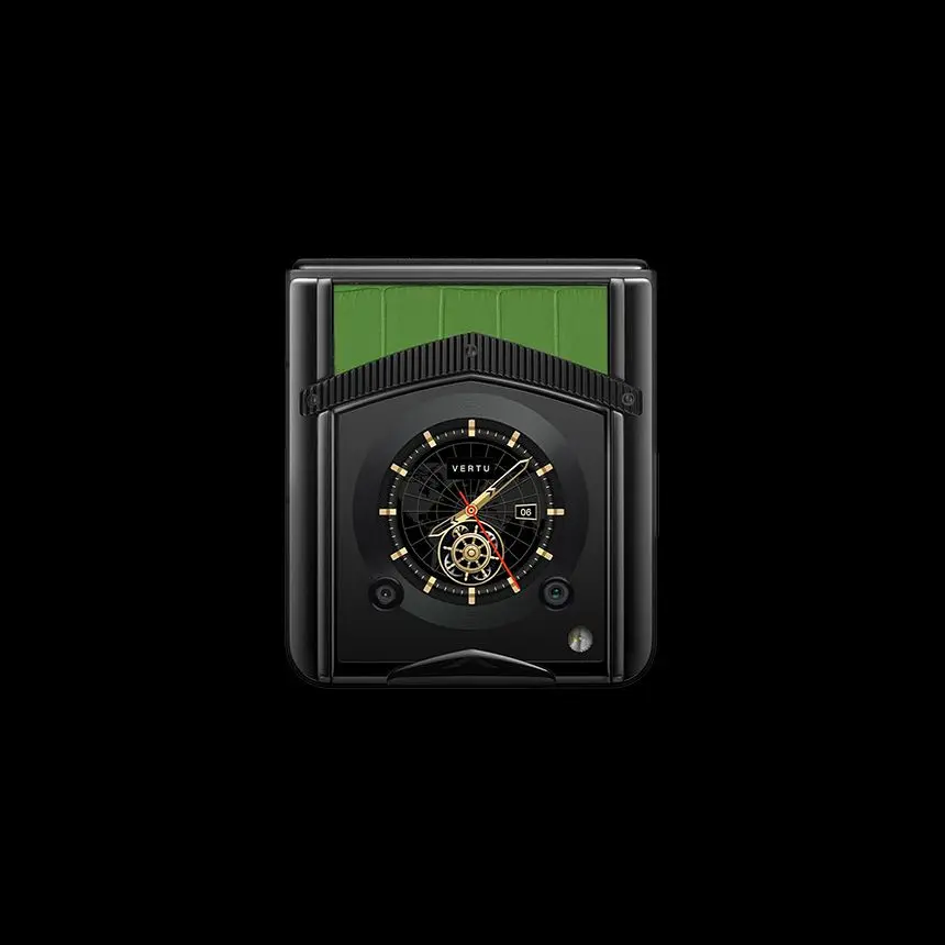 VERTU IRONFLIP BAMBOO GREEN ALLIGATOR - ЦЕНА, ОПИСАНИЕ, ФОТО - 5