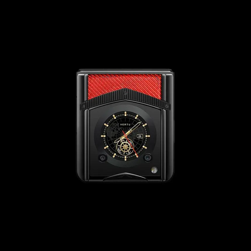 VERTU IRONFLIP CARBON TEXTURE RED - ЦЕНА, ОПИСАНИЕ, ФОТО - 5