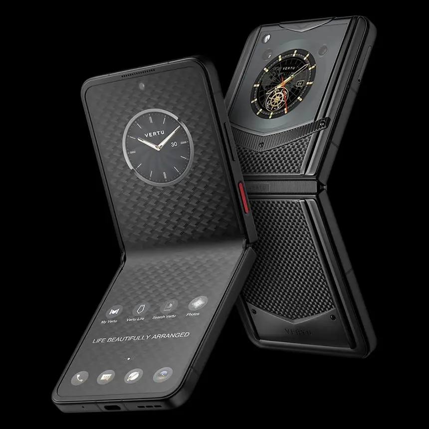 КУПИТЬ VERTU IRONFLIP CARBON TEXTURE TAFFETA