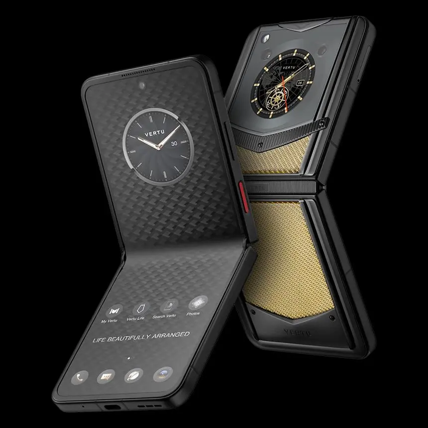 КУПИТЬ VERTU IRONFLIP CARBON TEXTURE YELLOW