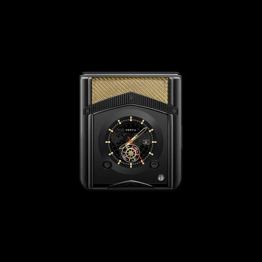 VERTU IRONFLIP CARBON TEXTURE YELLOW - ЦЕНА, ОПИСАНИЕ, ФОТО - 5