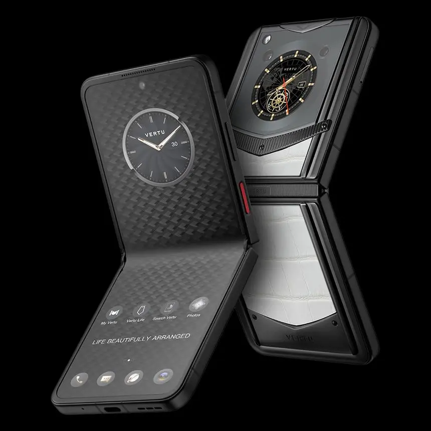 КУПИТЬ VERTU IRONFLIP CREAMY WHITE ALLIGATOR