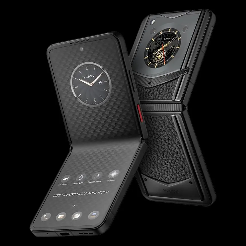 КУПИТЬ VERTU IRONFLIP JADE BLACK CALF