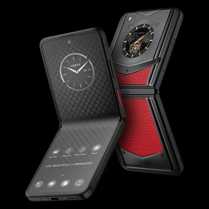 КУПИТЬ VERTU IRONFLIP RASPBERRY RED CALF