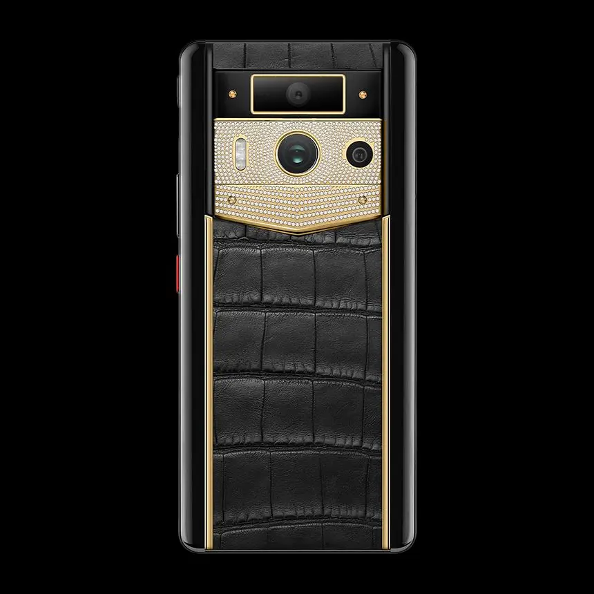VERTU METAVERTU 2 18K GOLD PLAIN WEAVE WITH DIAMONDS BLACK ALLIGATOR - ЦЕНА, ОПИСАНИЕ, ФОТО - 3