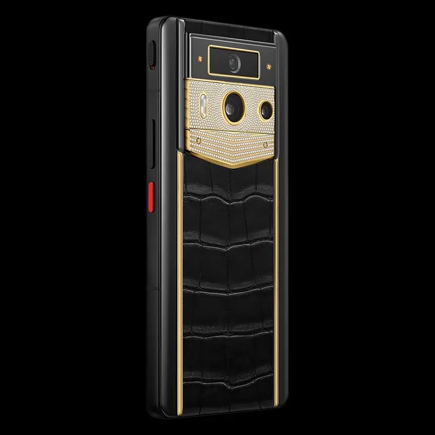 VERTU METAVERTU 2 18K GOLD PLAIN WEAVE WITH DIAMONDS BLACK ALLIGATOR - ЦЕНА, ОПИСАНИЕ, ФОТО - 4