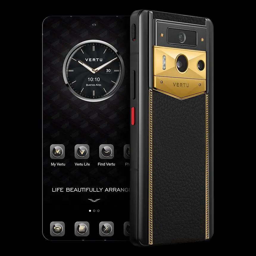 КУПИТЬ VERTU METAVERTU 2 18K GOLD RADIANT BLADE EDITION WITH BLACK INC CALF