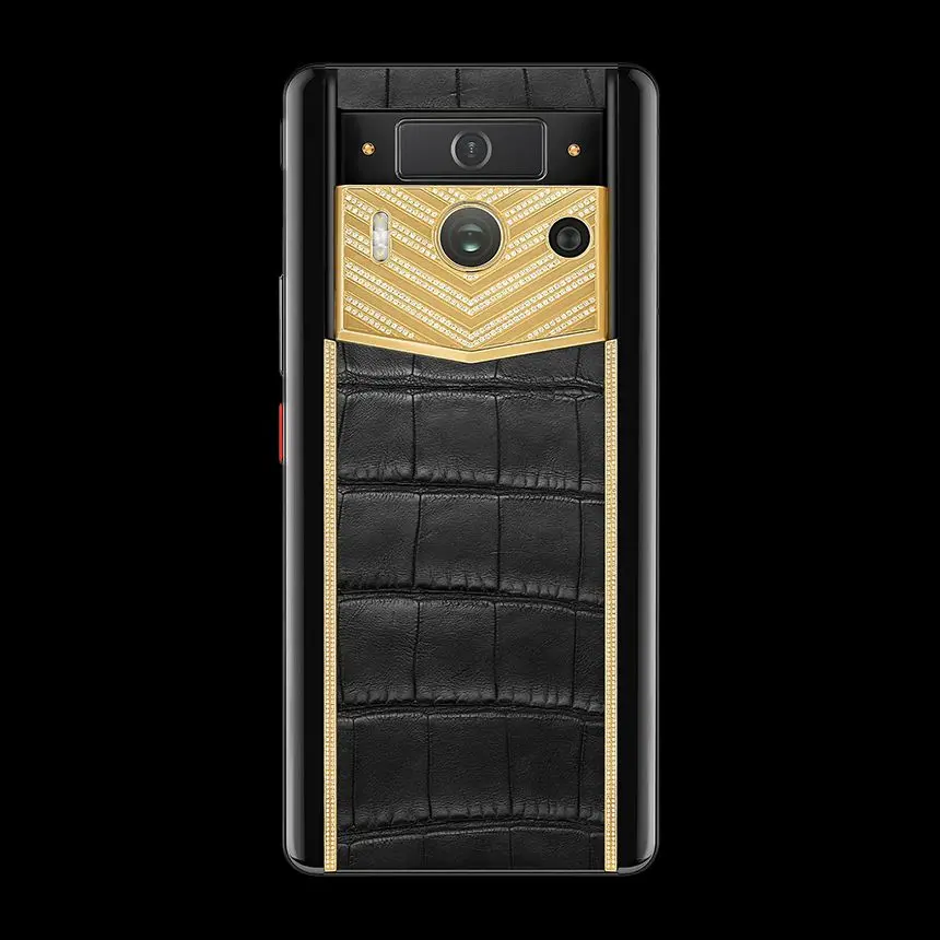 VERTU METAVERTU 2 18K GOLD V-SHAPED WITH DIAMONDS BLACK ALLIGATOR - ЦЕНА, ОПИСАНИЕ, ФОТО - 3