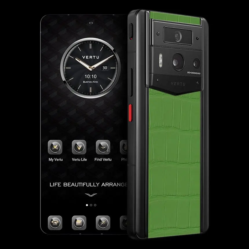 КУПИТЬ VERTU METAVERTU 2 BAMBOO GREEN ALLIGATOR BLACK CASE