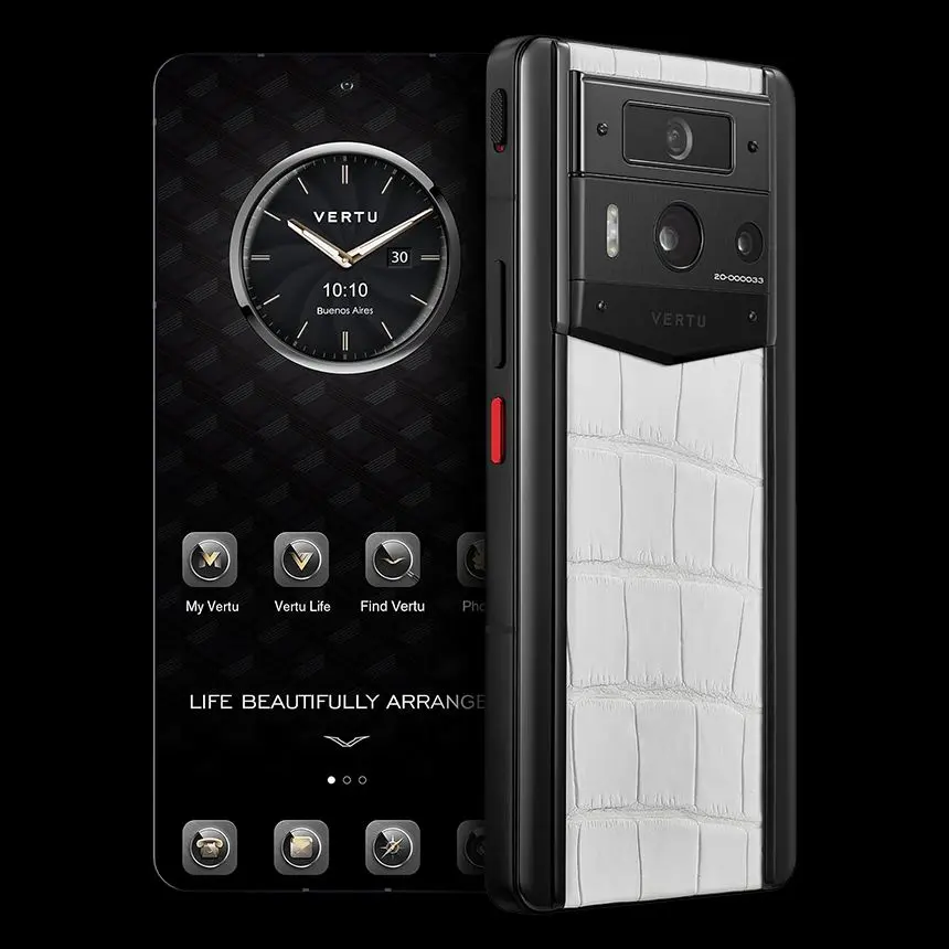 КУПИТЬ VERTU METAVERTU 2 CREAMY WHITE ALLIGATOR BLACK CASE