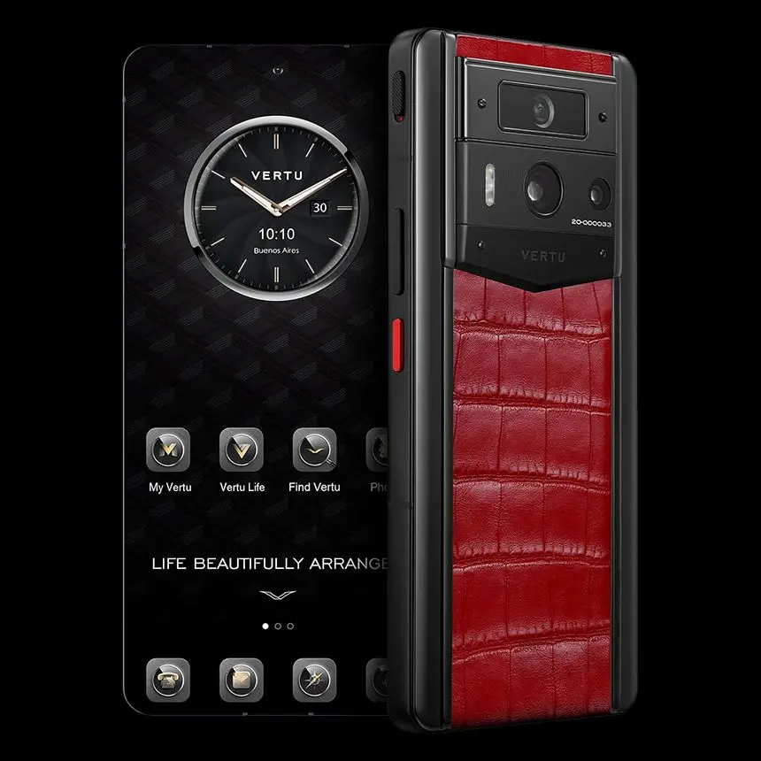 КУПИТЬ VERTU METAVERTU 2 FLAME RED ALLIGATOR BLACK CASE