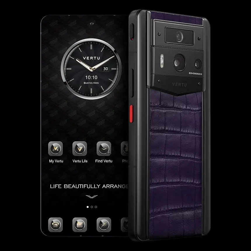 КУПИТЬ VERTU METAVERTU 2 GRAPE PURPLE ALLIGATOR BLACK CASE