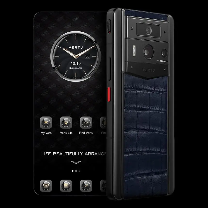 КУПИТЬ VERTU METAVERTU 2 NAVY BLUE ALLIGATOR BLACK CASE