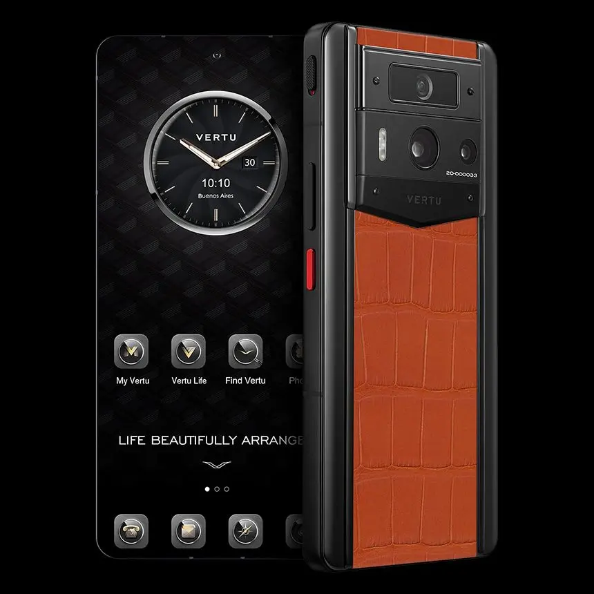 КУПИТЬ VERTU METAVERTU 2 PHEONIX ORANGE ALLIGATOR BLACK CASE