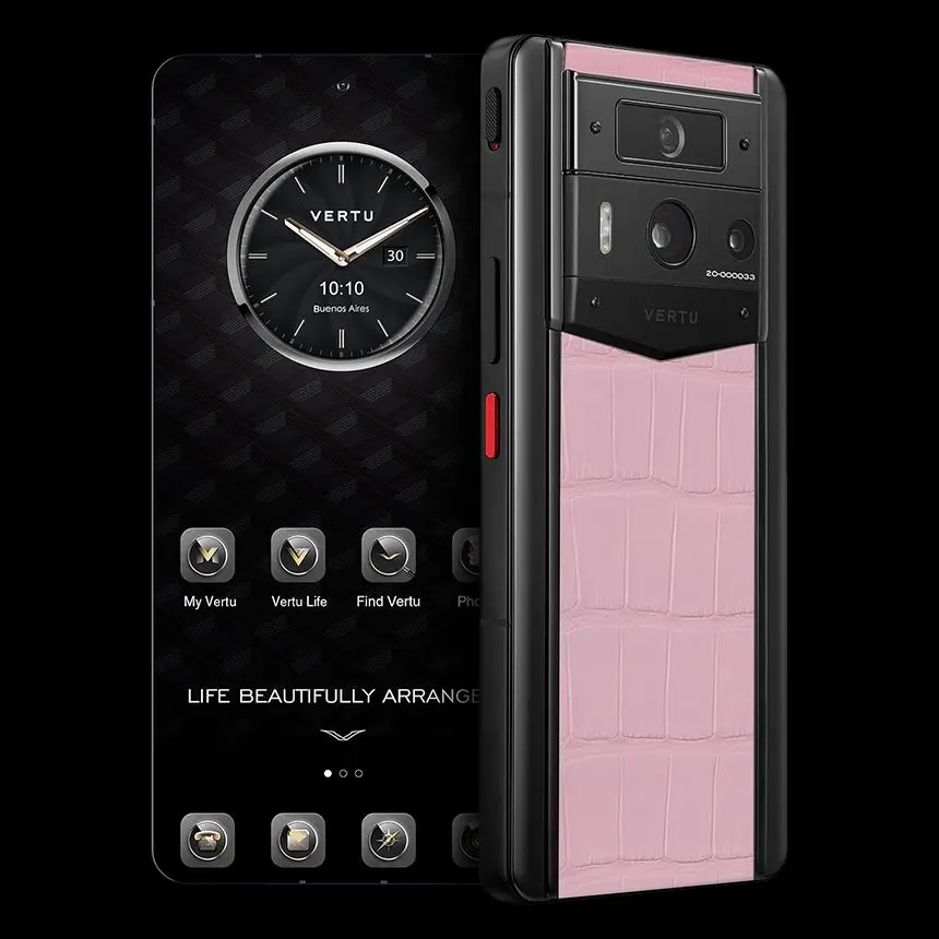 КУПИТЬ VERTU METAVERTU 2 SAKURA PINK ALLIGATOR BLACK CASE
