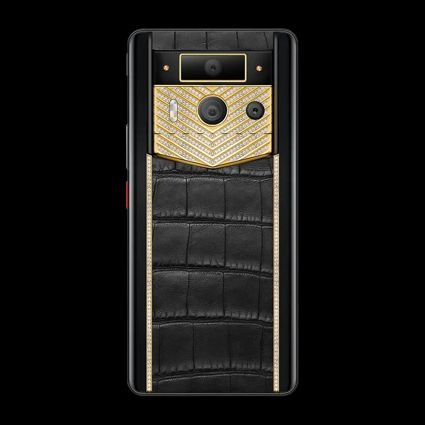VERTU METAVERTU 2 V-SHAPED 18K GOLD WITH DIAMONDS BLACK ALLIGATOR - ЦЕНА, ОПИСАНИЕ, ФОТО - 3