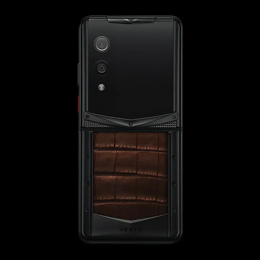 VERTU QUANTUM FLIP AMBER BROWN ALLIGATOR - ЦЕНА, ОПИСАНИЕ, ФОТО - 2