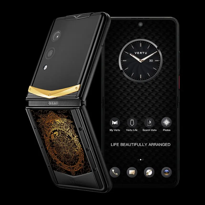 КУПИТЬ VERTU QUANTUM FLIP BAGUA GILDED LACQUER 18K GOLD V