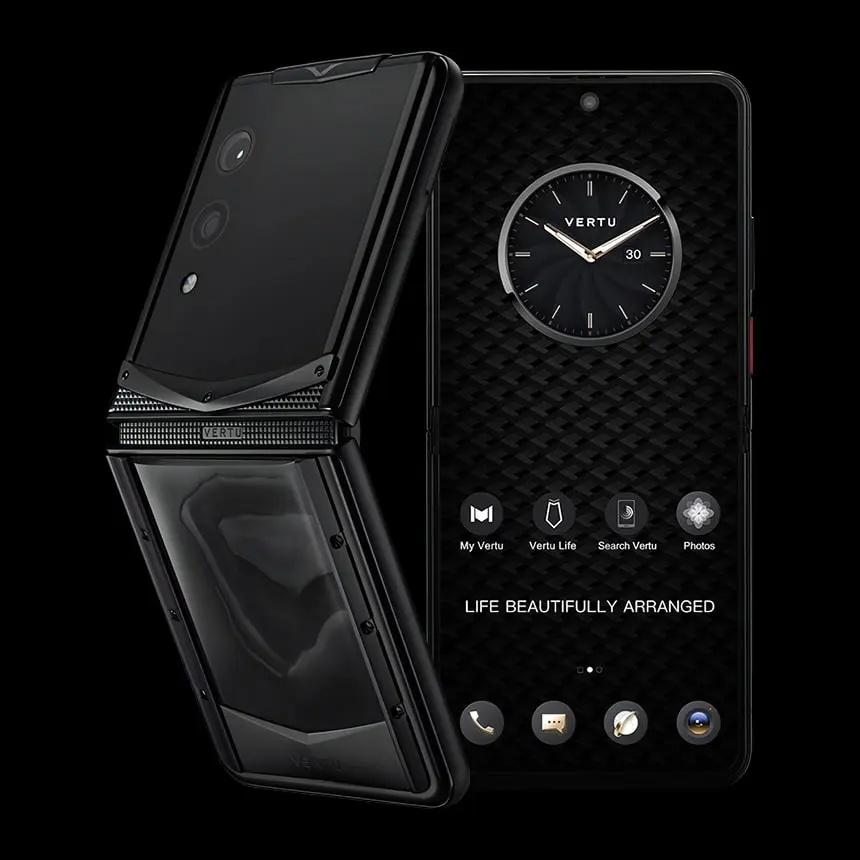 КУПИТЬ VERTU QUANTUM FLIP CELESTIAL DARK AGATE