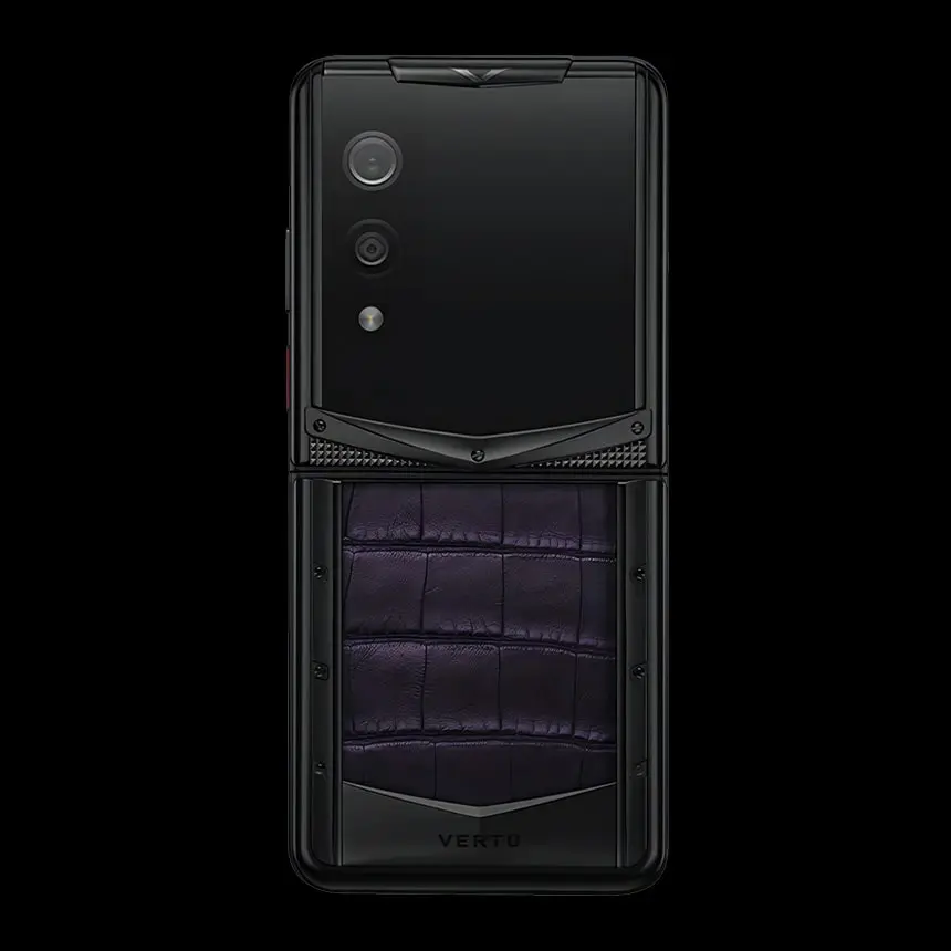 VERTU QUANTUM FLIP DARK PURPLE ALLIGATOR - ЦЕНА, ОПИСАНИЕ, ФОТО - 2