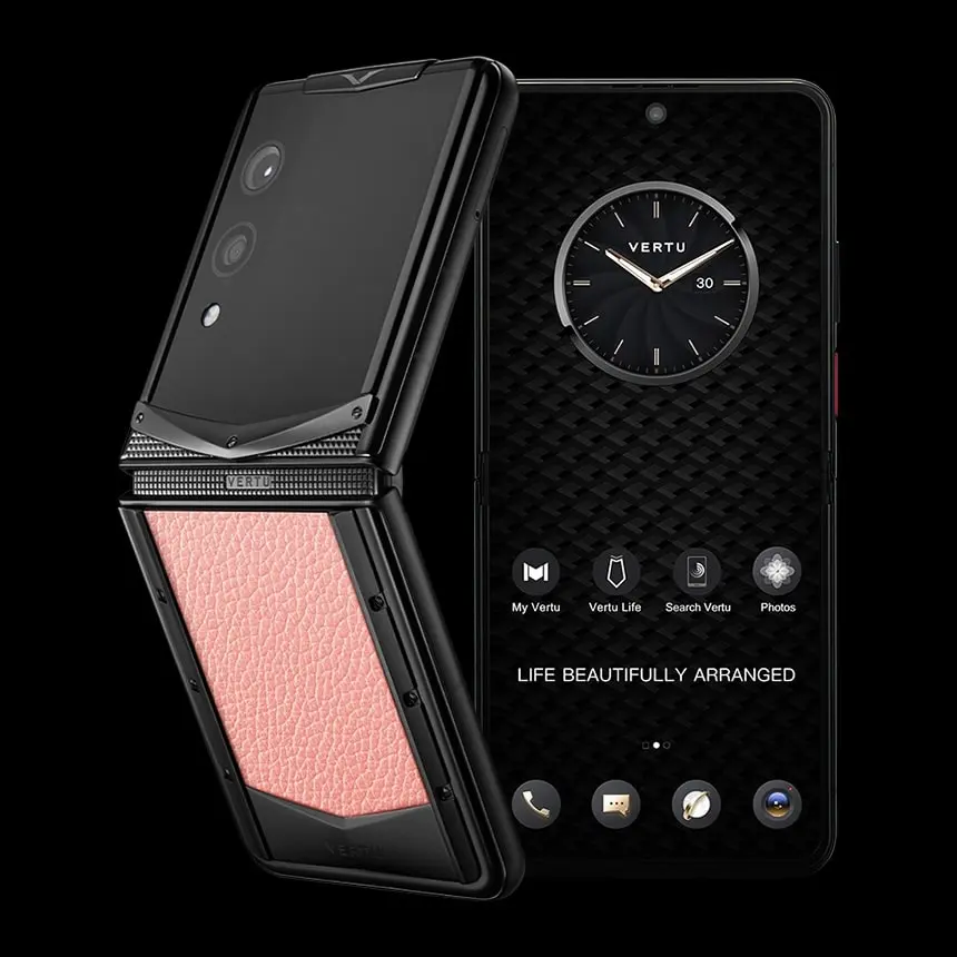 КУПИТЬ VERTU QUANTUM FLIP MILKSHAKE PINK CALF