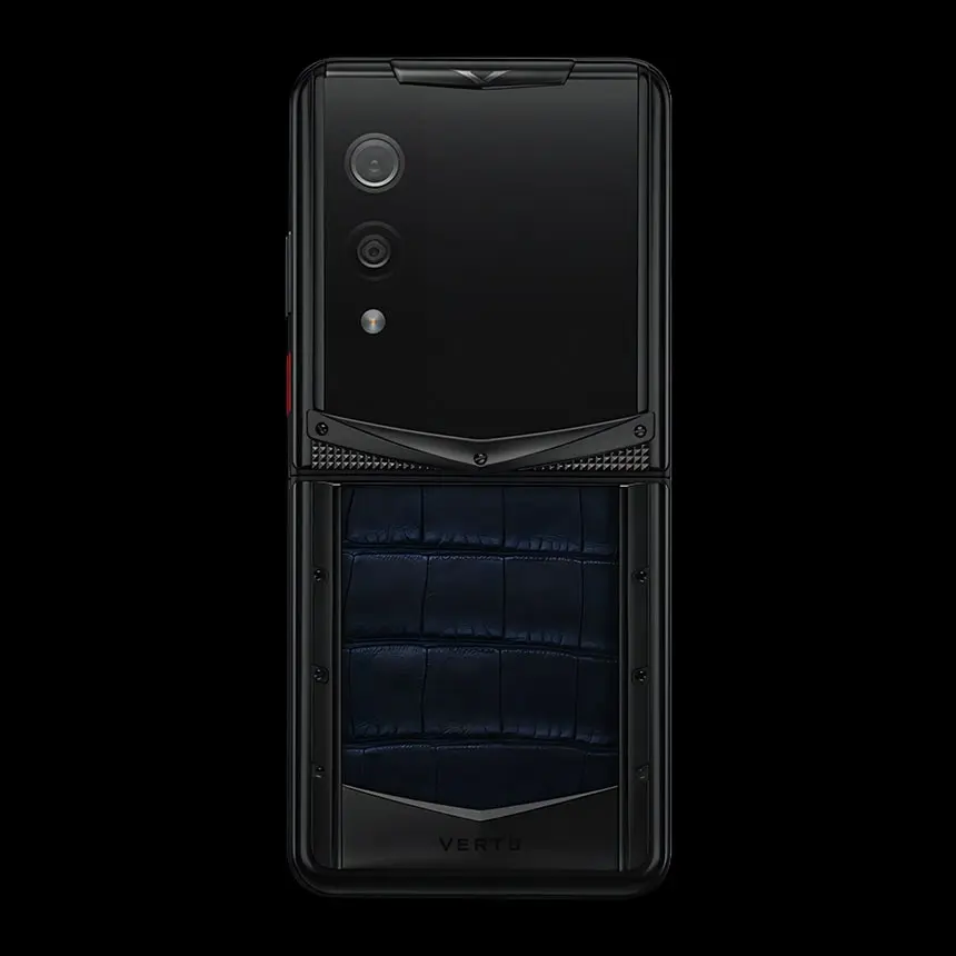VERTU QUANTUM FLIP NAVY BLUE ALLIGATOR - ЦЕНА, ОПИСАНИЕ, ФОТО - 2