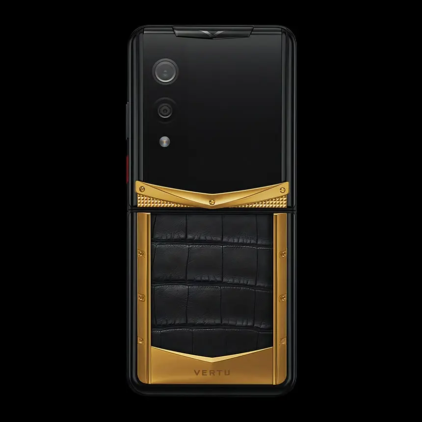 VERTU QUANTUM FLIP REWARDS 18K GOLD IRON BLACK ALLIGATOR - ЦЕНА, ОПИСАНИЕ, ФОТО - 2
