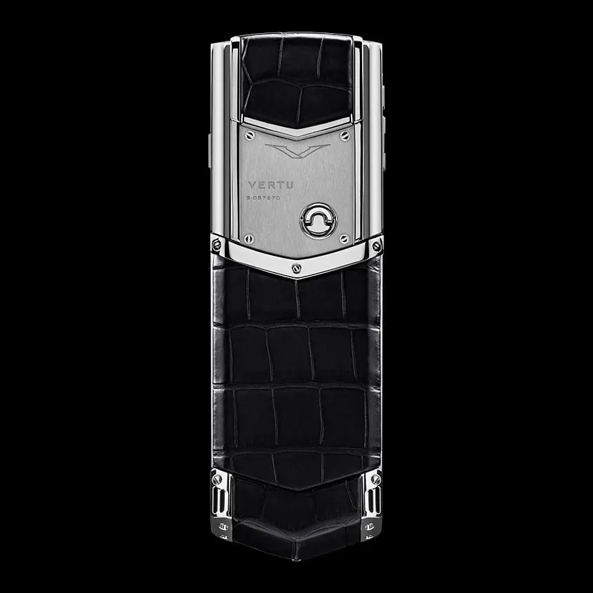 VERTU SIGNATURE S DESIGN BLACK ALLIGATOR STAINLESS STEEL - ЦЕНА, ОПИСАНИЕ, ФОТО - 2